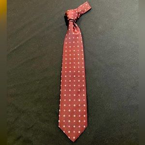 Brooks Brothers Burgundy Flower Pattern Neck Tie